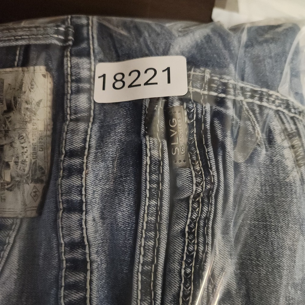 Buckle Salvage Supply Jeans Mens 38x36 Blue Anarchy Straight Relaxed Fit Denim - Picture 12 of 12